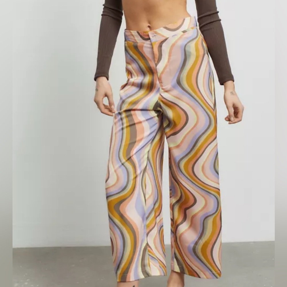 Urban Outfitters Retro Wave Wide Leg Pants